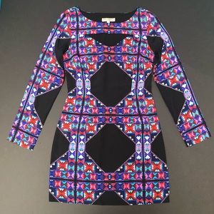 Mara Hoffman Long Sleeve Dress Tribal Print Size6